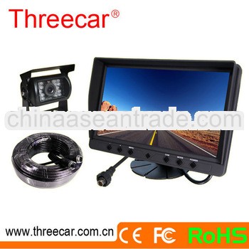 bus & truck 9 inch 12-32V dash monitor + waterproof CCD camear + camera extention cable rearviw 