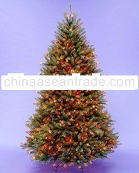14' PRE-LIT DUNHILL FIR MULTI ARTIFICIAL CHRISTMAS TREE