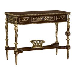 French Kartini Console Table with Gold Carved