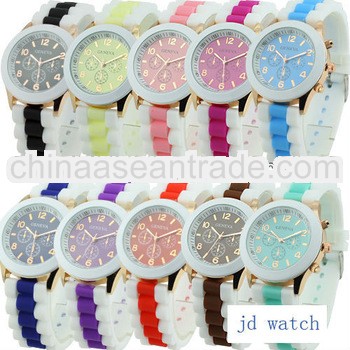 candy silicone hot sale amazon watch quartz geneva watch china manufacturer
