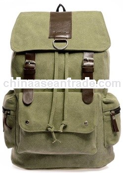 canvas backpack fabric 16 oz washed canvas canvas school bag army hiking backpack