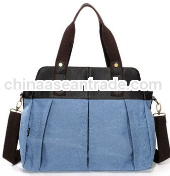 canvas ladies handbags with leather trim