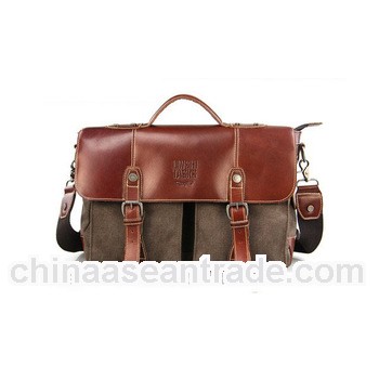 canvas leather weekend bags for men briefcase