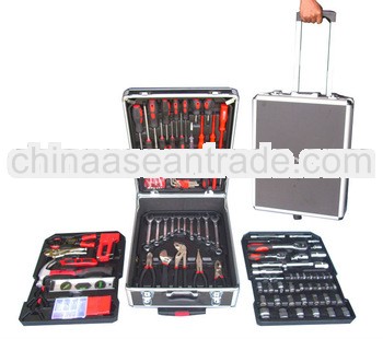 carbon steel 187 pcs tool kit with abs case cr-v