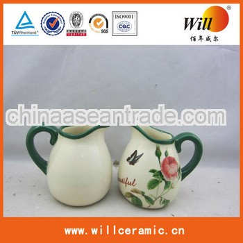 ceramic flower milk jar,milk mug