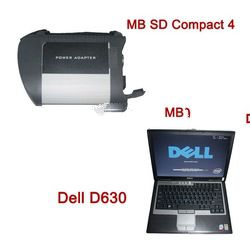 MB SD Connect Compact 4 Star Diagnosis Plus Dell D630 Laptop