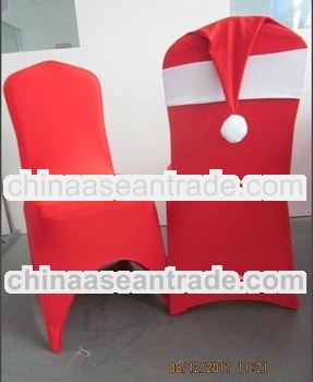 charming spandex/lycra chair cover for christmas