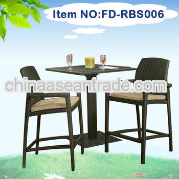 cheap rattan stand bar stools with table