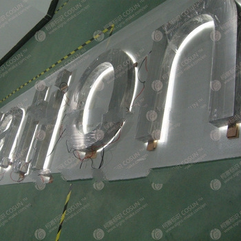 chrome block letter for led sign