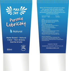 personal lubricants; Massage gel lubricant