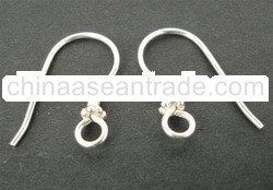 EWFMN04 - 925 Sterling Silver Daisy Spacer Earring Hooks