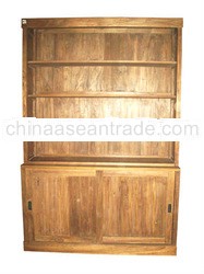 Jogja Open Front Dresser, Sliding Wooden Doors Bel