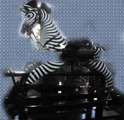 Antique Imitation Wooden Decorative Rocking Zebra