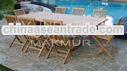 Teak Solid Wood Garden Furniture Set