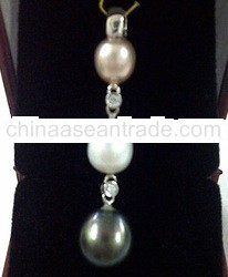 Likita Jewelery #24 - Pearls Pendant with White Gold 18 K