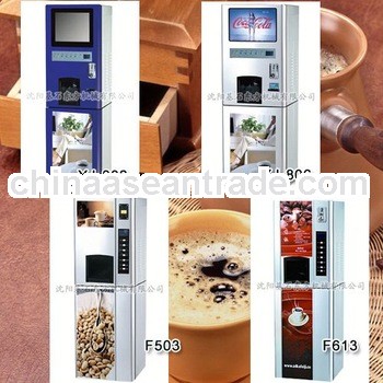 coffee vending machine with coffee grinder f613-059
