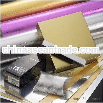 color coated aluminum foil paper for Cigarette and food wrap