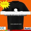 cool music activated el t shirt ,El music tshirt,el led t-shirt for product promotion
