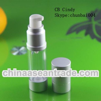 cosmetic bottle airless 30ml pump airless