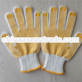 cotton gloves with pvc dots