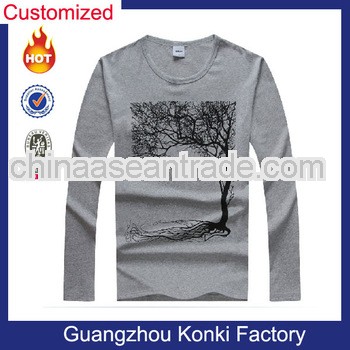 cotton long sleeve cotton t shirts for man
