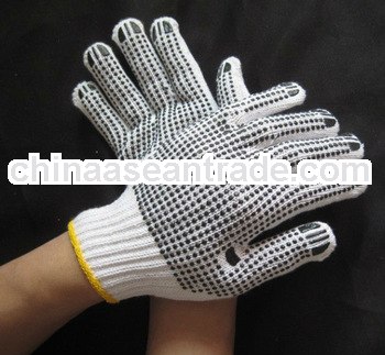 cotton pvc dotted glove