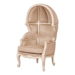 Ivory Painted Canopy Chair