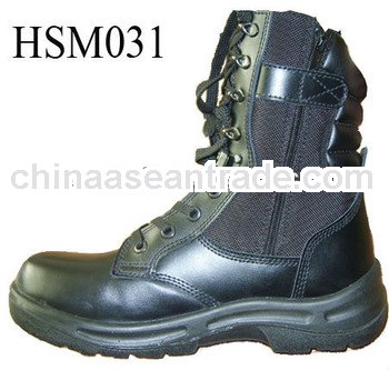 cross-country police patrol light side zipper America tactical boots