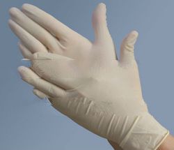 textured latex exam gloves