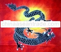 [super Deal]dragon On Batik Painting