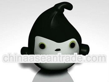 custom design black head vinyl toy MW-V208