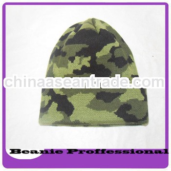 custom fashiion camo knitting beanie hats and caps made in 