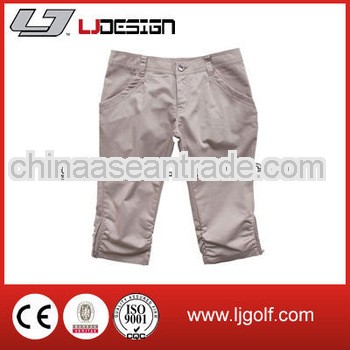 custom fashion grey golf shorts for ladies