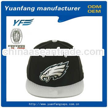 custom flat brim snapback hat made in china