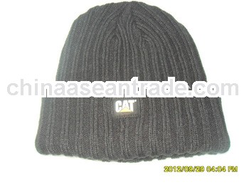 custom lable winter in sports warm and soft knitted thicker caps and hats