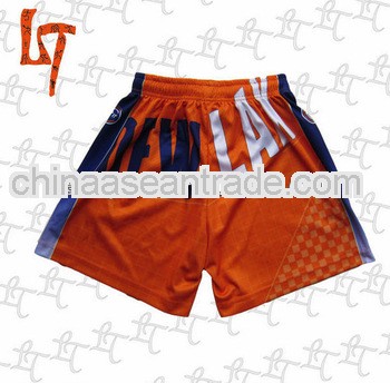 custom sublimation soccer shorts orange