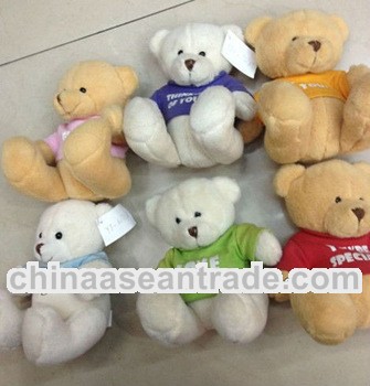 cute hot sale teddy bear with t-shirt