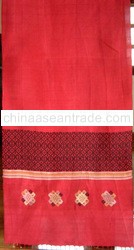 Silk Scarf / Shawl - Red