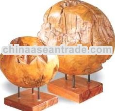 TEAK ROOT BLOCK AND BALL FURNITURE TRBB30