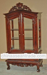 Chateau Wooden Cabinet 2 Glass Doors