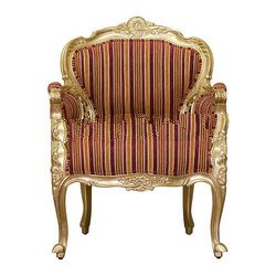 Gold Leaf Single Seat Living Room Chair