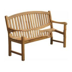 Teak Patio Furniture - Oval Bench 150 Cm