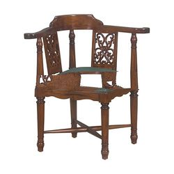 New French Carved Corner Chair Single Seat