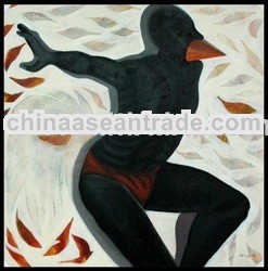 Abstract Black Shadow painting