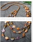 Sienna shell beads necklace jewelry