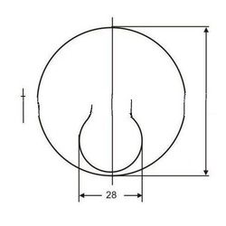 Bifocal Round Segment 28mm Semi Finished Optical Lenses