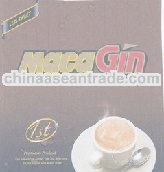 MacaGin Cappucino White Coffee With Gensing Extract