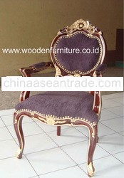 Love Chair Antique Reproduction Arm Chair Wooden Dining Chair Classic Home Furniture