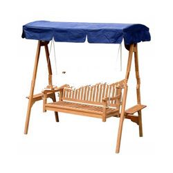 Teak Patio Furniture - Swing Bench with Canopy