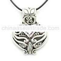 Stylized Heart Filigree Slide Pendant 5sq